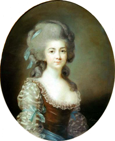 Portrait d'Antoinette Saint-Huberty (1756-1812), actrice française., 1780, Élisabeth Vigée Le Brun