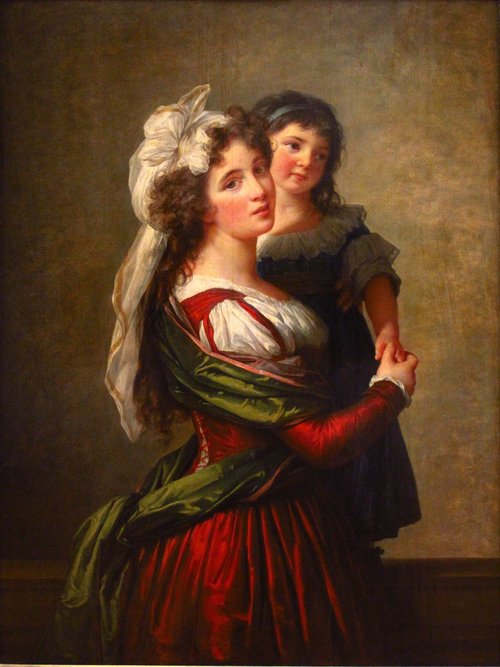 Madame Rousseau et sa fille, 1789, Élisabeth Vigée Le Brun