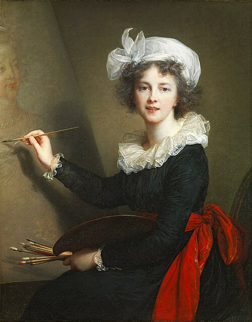 L'artiste exécutant un portrait de la reine Marie-Antoinette, 1790, Élisabeth Vigée Le Brun