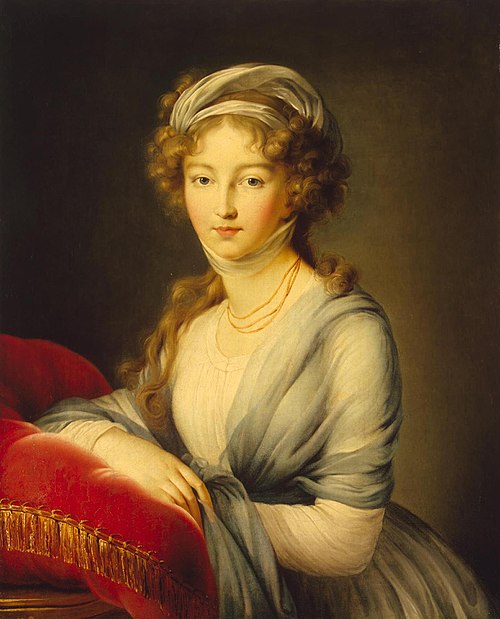 Portrait of Empress Yelizaveta Alekseyevna, 1798, Élisabeth Vigée Le Brun