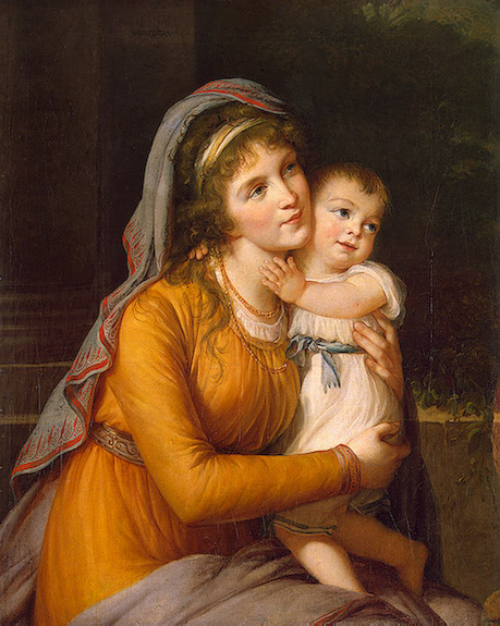 Portrait of Countess Anna Stroganova with Her Son, 1795, Élisabeth Vigée Le Brun