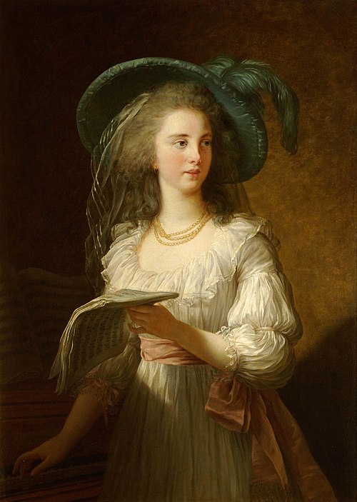 Martine-Gabrielle-Yoland de Polastron (1745–1793), duchesse de Polignac, 1783, Élisabeth Vigée Le Brun