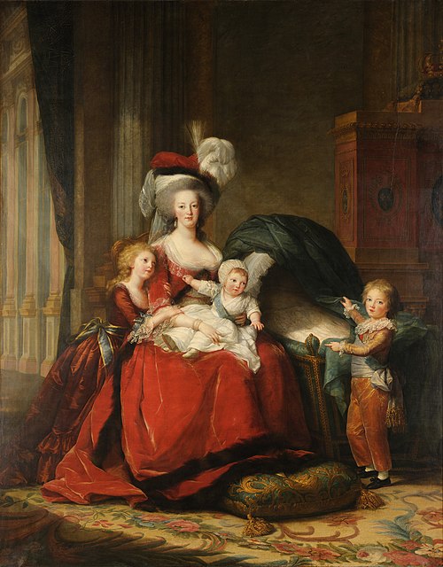 Marie-Antoinette de Lorraine-Habsbourg, reine de France et ses enfants, 1787, Élisabeth Vigée Le Brun