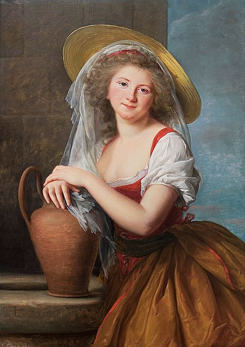 Portrait de Marguerite Baudard de Saint James, marquise de Puységur, en laitière, 1786, Élisabeth Vigée Le Brun