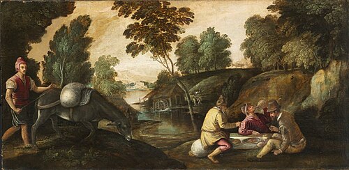 The Reconciliation of Jacob and Laban, 1578, Paolo Fiammingo
