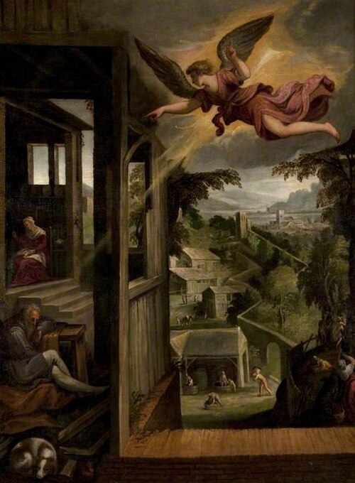 The Dream of Joseph, 1591, Paolo Fiammingo