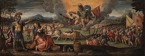 Allegory of war, 1588, Paolo Fiammingo