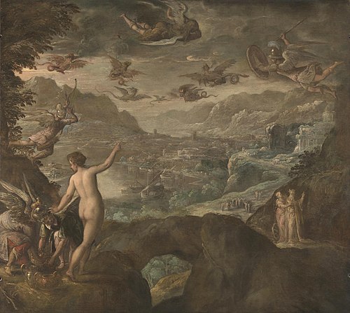 Landscape with the Expulsion of the Harpies, 1590, Paolo Fiammingo
