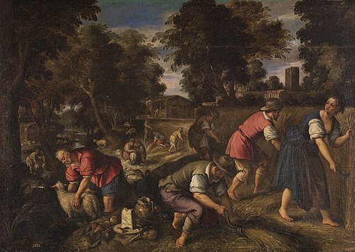 Mowing and Shearing, or The Summer, 1551, Paolo Fiammingo