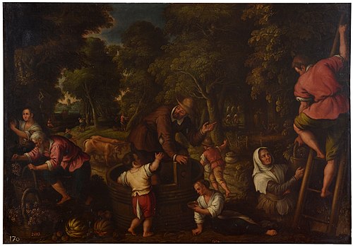 The Harvest or Autumn, 1551, Paolo Fiammingo