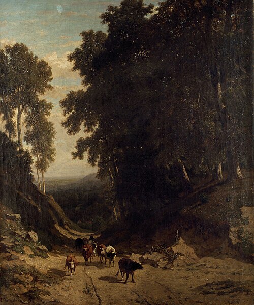 Chemin creux, 1863, Frans Keelhoff