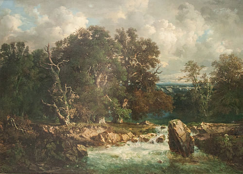 Paysage à la rivière, 1849, Frans Keelhoff