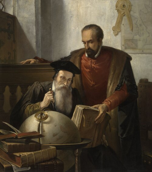 Mercator and Ortelius, 1870, Joseph Bellemans