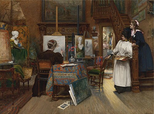 The Female Artists, 1887, Charles Boom