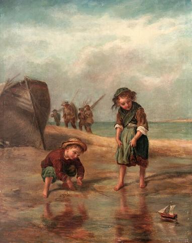 Enfants sur la Plage, , Henri Bource