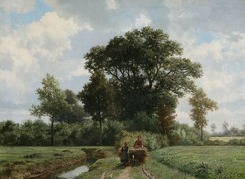 Return from the field, 1894, Louis Derickx