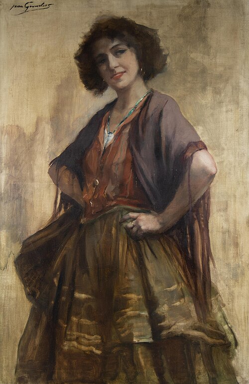 The pretty Spanish woman, 1914, Jean Gouweloos