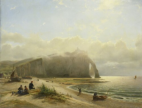 Vue côtière, 1850, Willem Antonie van Deventer
