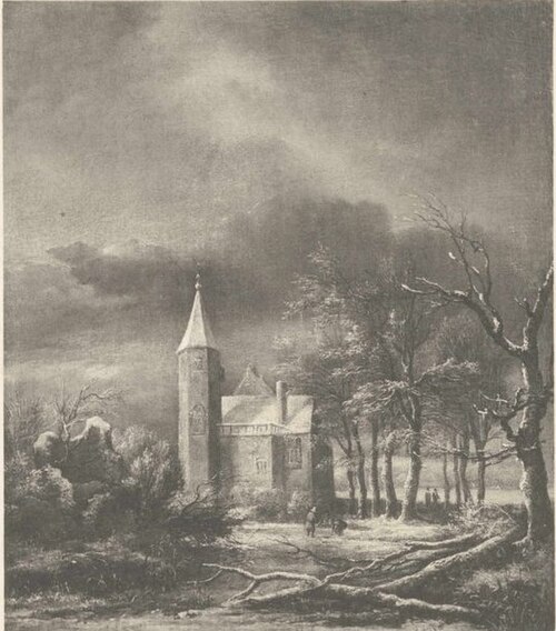 A Winter Landscape, 1660, Jacob van Ruisdael