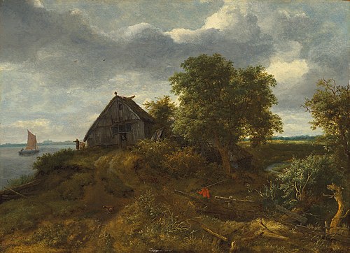 A dune landscape with a distant view of Haarlem, 1652, Jacob van Ruisdael
