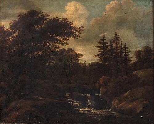 Landscape, Mountain Stream, , Jacob van Ruisdael