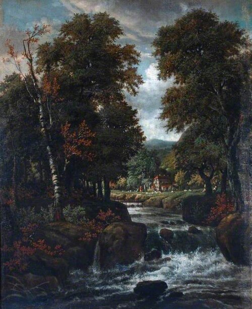 Wooded Landscape with a River, 1700, Jacob van Ruisdael