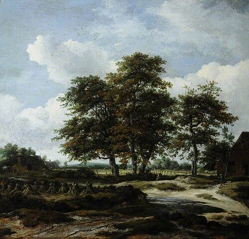 Wooded Landscape with Cornfields, 1657, Jacob van Ruisdael