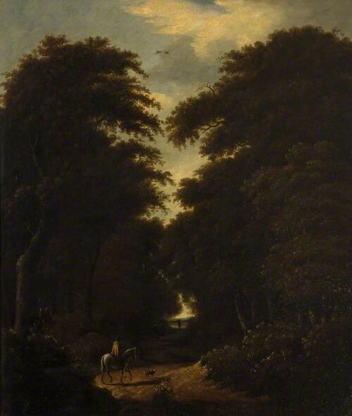 Forest Scene with Horseman, , Jacob van Ruisdael