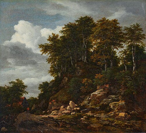 Steinbruch im Walde, 1657, Jacob van Ruisdael