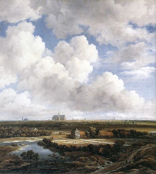 Vue de Haarlem avec des champs de blanchiment, 1670, Jacob van Ruisdael