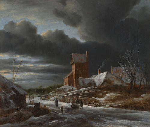Paysage d'hiver, 1665, Jacob van Ruisdael