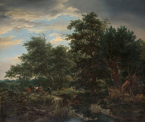 Scène de la forêt, 1653, Jacob van Ruisdael