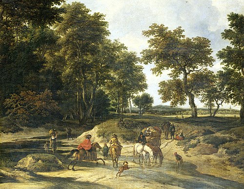 Le gué, 1660, Jacob van Ruisdael