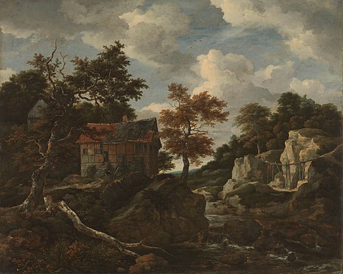 Paysage rocheux, 1660, Jacob van Ruisdael