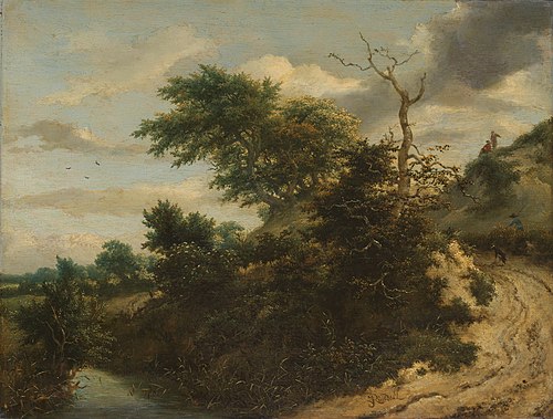 Sandy Track in the Dunes, 1650, Jacob van Ruisdael