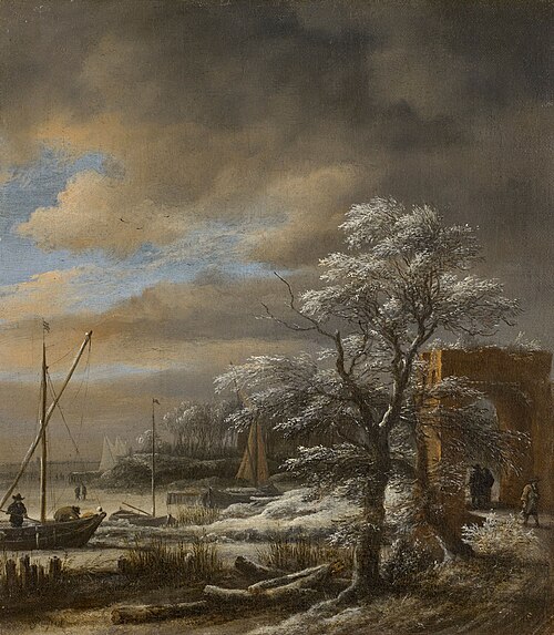 Winter Landscape, 1660, Jacob van Ruisdael