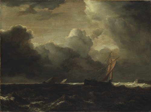 Stormy Sea, 1650, Jacob van Ruisdael