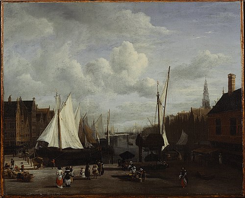 Quai à Amsterdam, 1670, Jacob van Ruisdael