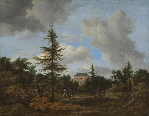 Country House in a Park, 1670, Jacob van Ruisdael