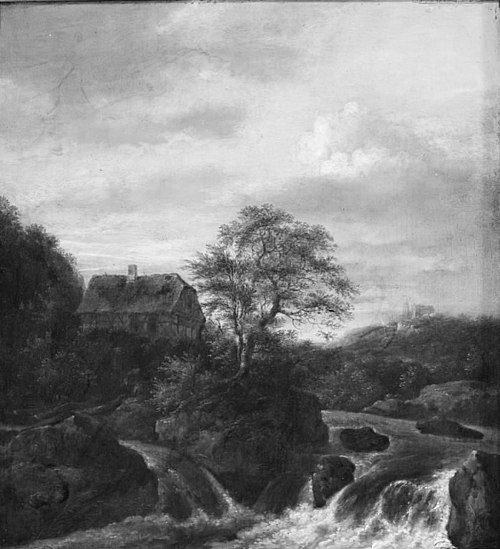 A Waterfall in a Rocky Region, 1660, Jacob van Ruisdael