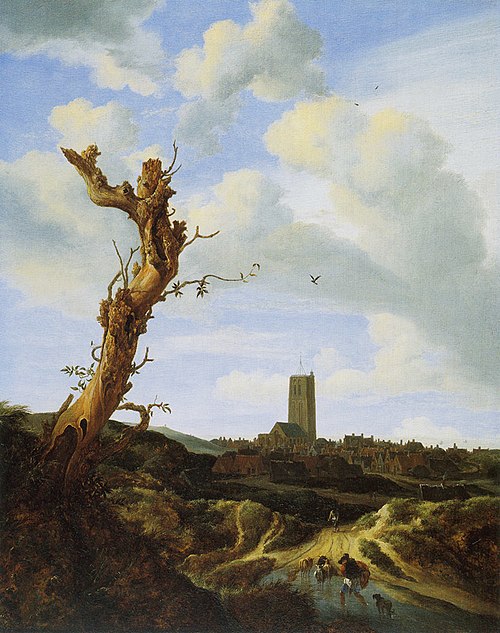 Vieil orme avec vue d'Egmond aan Zee, 1648, Jacob van Ruisdael