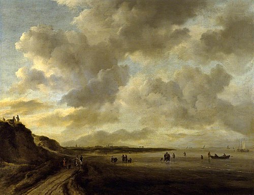 La Côte Zuiderzee près de Muiden, 1680, Jacob van Ruisdael