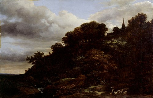 A wooded hill, 1650, Jacob van Ruisdael