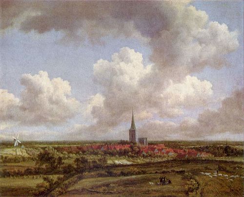 Paysage avec vue sur Ootmarsum, 1650, Jacob van Ruisdael