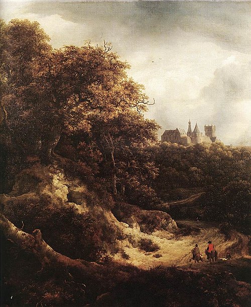 The Castle at Bentheim, 1651, Jacob van Ruisdael