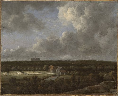 Bleaching Fields to the North-Northeast of Haarlem, 1670, Jacob van Ruisdael