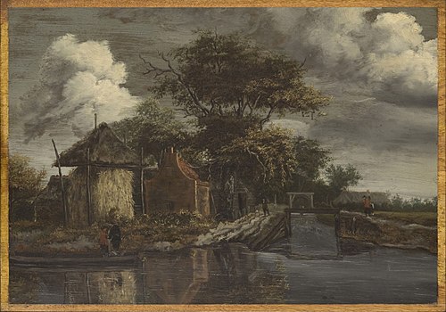 Canal, 1680, Jacob van Ruisdael