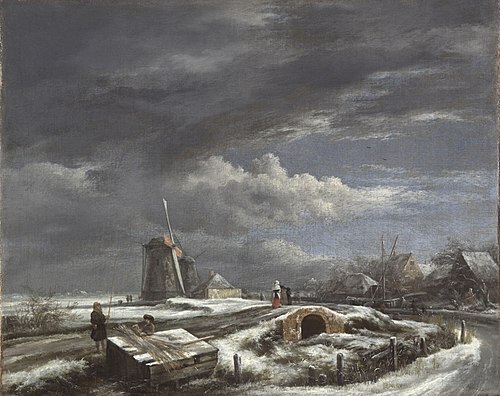Winter Landscape, 1660, Jacob van Ruisdael