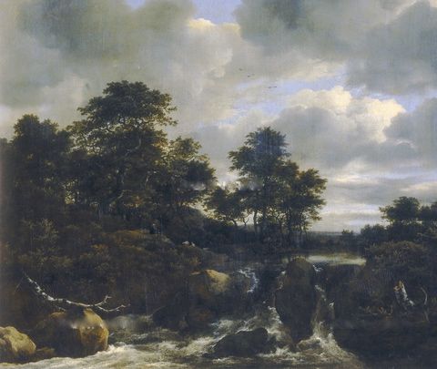 Landscape with a Waterfall, 1670, Jacob van Ruisdael