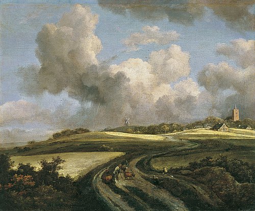 Route à travers champs près de la Zuiderzee, 1670, Jacob van Ruisdael